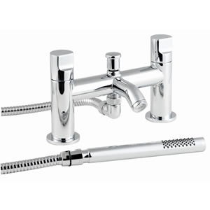 Budget Bath shower mixer tap including kit.