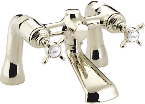 Bath Filler Tap, Gold Plated. technical image