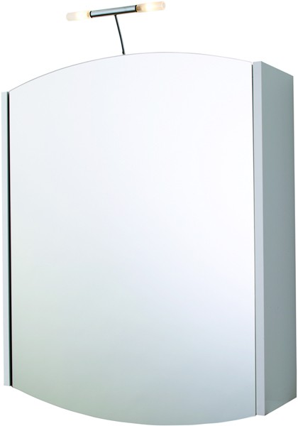 BATHROOM MIRROR CABINET WITH LIGHTS AND SHAVER SOCKET IP21