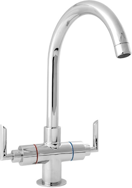 Mono Sink Mixer Tap With Swivel Spout (Chrome). technical image