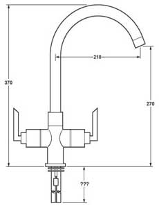 Mono Sink Mixer Tap With Swivel Spout (Chrome). technical image