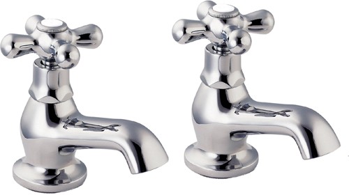Bath Taps (Pair, Chrome). technical image