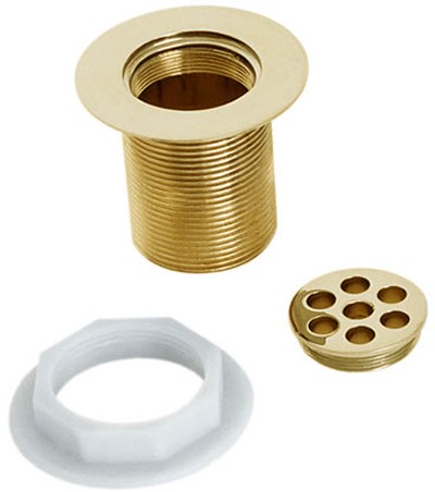 1 1/2" Shower Waste With 2 1/2" Tail (Gold). technical image