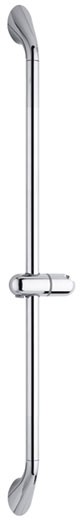600mm Y-Class slide rail with push button control in chrome. technical image