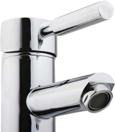 High Rise Basin Mixer Tap (Chrome). technical image