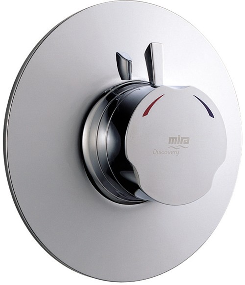 Concealed Thermostatic Shower Valve (Chrome). technical image