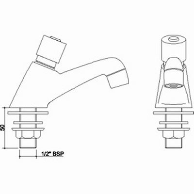 Non Concussive Taps (Pair, Push Type) technical image