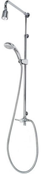 Shower Riser Rail Kit With Shower Head And Handset. technical image