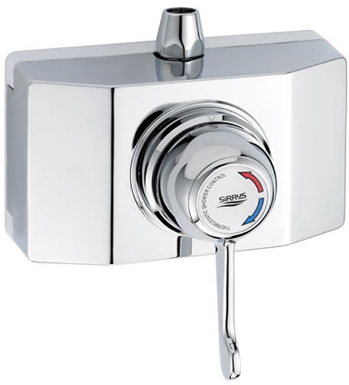 Opac TMV3 Thermostatic Shower Valve. technical image