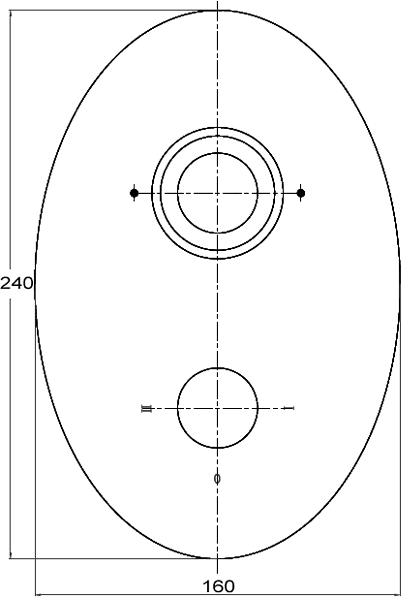 Twin concealed shower valve with diverter technical image