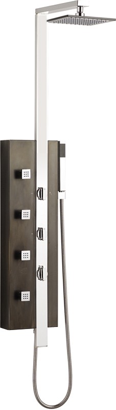 Fiji Thermostatic Shower Panel. technical image