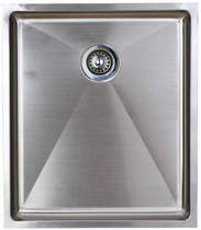 Astracast Sink Onyx flush inset kitchen drainer in brushed steel finish.