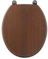 Woodlands Toilet Seat with chrome hinges (Wenge)