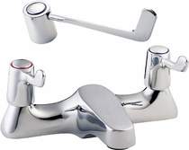 Deva Lever Action Lever Bath Filler Tap With 6" Long Handles.
