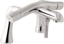 Deva Hybrid Bath Shower Mixer Tap With Shower Kit And Wall Bracket.