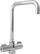 Deva Contemporary Ingot Mono Sink Mixer Tap With Swivel Spout (Chrome).
