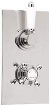 Deva TMV2 1/2" Twin Concealed Thermostatic Shower Valve (Chrome).