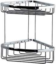 Geesa Standard Corner Large Double Basket 217x217mm (Chrome)