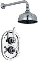 Vado Westbury Chrome thermostatic shower valve & fixed head.