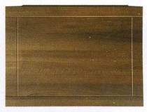 daVinci 700mm modern bath end panel in wenge finish.