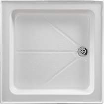 Shires Shower Trays White 800x800mm Square Shower Tray with 4 Upstands