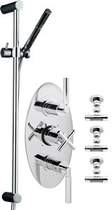 Sensational Helix Triple thermostatic valve + slide rail & jets.