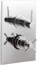 Ultra Pixie 3/4" Twin Concealed Thermostatic Shower Valve.