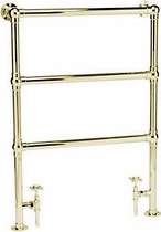 HR Traditional Countess heated towel rail (gold). 660x940mm. 864 BTU
