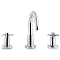 Ultra Aspect 3 Tap hole basin mixer with small spout and pop up waste.