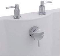 Hudson Reed Tec Lever Freeflow 3/4" Bath Filler + Pop Up Waste