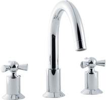 Hudson Reed Vienna 3 Tap hole bath mixer with swivel spout
