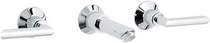 Hudson Reed Xeta 3 tap hole wall mounted basin mixer