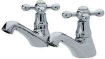 Viscount Luxury Basin Taps (Pair, Chrome)