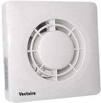 Vectaire Axial Auto Extractor Fan. 100mm (White).