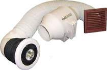 Vectaire LuxVent Shower Extractor Fan Kit With Light. 100mm.