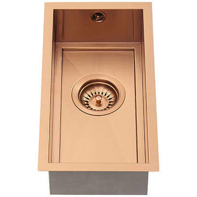 1810 Axix Uno SOS Undermount Kitchen Sink (190x400mm, Copper).