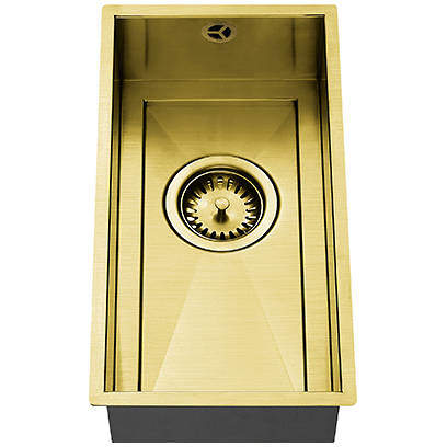 1810 Axix Uno QG Undermount Kitchen Sink (210x420mm, Gold Brass).