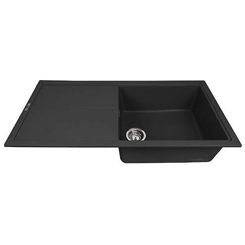 1810 Bladeuno 100i Inset 1.0 Bowl Kitchen Sink (1000x500, Metallic Black).