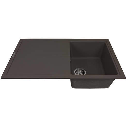 1810 Bladeuno 860i Inset 1.0 Bowl Kitchen Sink (860x500, Mocha).