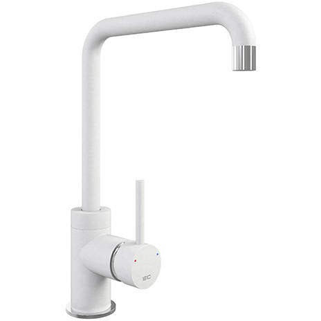 1810 Purquartz Cascata Kitchen Tap (Polar White & Chrome).