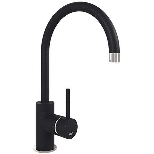 1810 Purquartz Courbe Kitchen Tap (Metallic Black & Chrome).