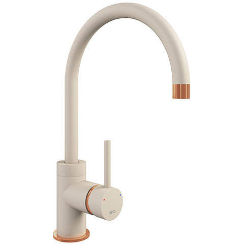 1810 Purquartz Courbe Kitchen Tap (Champagne & Copper).