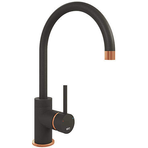 1810 Purquartz Courbe Kitchen Tap (Mocha & Copper).