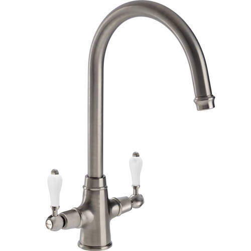 Abode Ludlow Monobloc Kitchen Tap (Brushed Nickel).