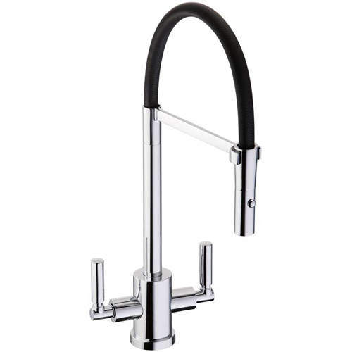 Abode Atlas Professional Kitchen Tap (Chrome & Black).