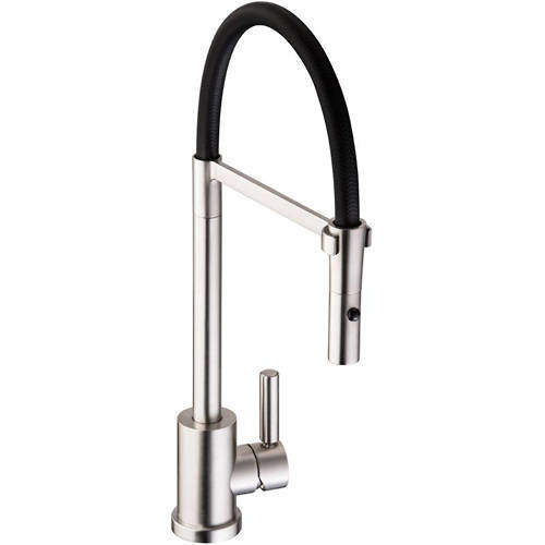 Abode Atlas Professional Kitchen Tap With Lever Handle (Brushed Nickel).