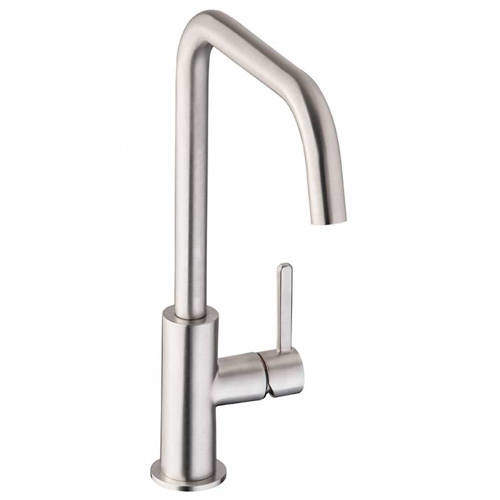 Abode Althia Single Lever Kitchen Tap (Brushed Nickel).