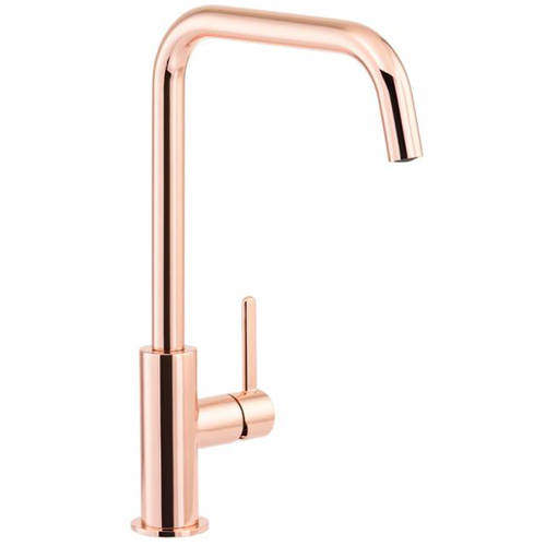 Abode Althia Single Lever Kitchen Tap (Rose Gold).