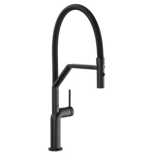 Abode Tubist Professional Pull Out Kitchen Tap (Matt Black).