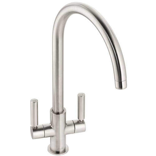 Abode Globe Monobloc Kitchen Tap (Brushed Nickel).